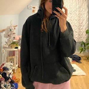 Dark grey hoodie